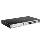 D-Link DMS-3130-30TS/A1A Управляемый L3 стекируемый коммутатор с 24 портами 10/100/1000Base-T, 2 портами 10GBase-T и 4 портами 10GBase-X SFP+