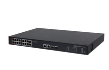 DAHUA DH-PFS3220-16GT-240 20-портовый управляемый коммутатор с PoE, уровень L2, 16xRJ45 1Gb, 2xRJ45 1Gb uplink, 2xSFP 1Gb, суммарно 240Вт, коммутация 52 Гбит/с, MAC-таблица 8К, металл