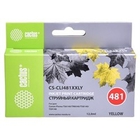 Картридж струйный Cactus CS-CLI481XXLY желтый (12мл) для Canon Pixma TR7540/TR8540/TS6140/TS8140 Картридж струйный Cactus CS-CLI481XXLY желтый (12мл) для Canon Pixma TR7540/TR8540/TS6140/TS8140