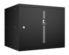 Cabeus WSC-05D-9U55/45m-BK Шкаф телекоммуникационный настенный 19" 9U, серия LIGHT разборный, дверь металл, цвет черный Cabeus WSC-05D-9U55/45m-BK Шкаф телекоммуникационный настенный 19" 9U, серия LIGHT разборный, дверь металл, цвет черный