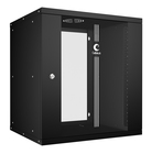 Cabeus WSC-05D-12U55/45-BK Шкаф телекоммуникационный настенный 19" 12U, серия LIGHT разборный, дверь стекло, цвет черный Cabeus WSC-05D-12U55/45-BK Шкаф телекоммуникационный настенный 19" 12U, серия LIGHT разборный, дверь стекло, цвет черный