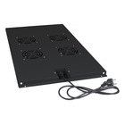 Cabeus TRAY-100-BK Модуль вентиляторный с 4-я вентиляторами для установки в напольные шкафы серии SH-05C , ND-05C глубиной 1000мм, цвет черный (RAL 9004) Cabeus TRAY-100-BK Модуль вентиляторный с 4-я вентиляторами для установки в напольные шкафы серии SH-05C , ND-05C глубиной 1000мм, цвет черный (RAL 9004)