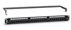 Cabeus PL-24-Cat.6a-Dual IDC Патч-панель 19" (1U), 24 порта RJ-45, категория 6a, Dual IDC, с задним кабельным организатором
