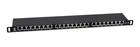 Cabeus PLHD-24-Cat.6a-SH-Dual-0,5U Патч-панель высокой плотности 19" (0,5U), 24 порта RJ-45, категория 6а, полностью экранированная, Dual IDC Cabeus PLHD-24-Cat.6a-SH-Dual-0,5U Патч-панель высокой плотности 19" (0,5U), 24 порта RJ-45, категория 6а, полностью экранированная, Dual IDC