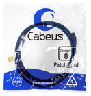 Cabeus PC-SSTP-RJ45-Cat.8-1.5m-LSZH Патч-корд S/FTP, категория 8 (40G, 2000 MHz), 2xRJ45/8p8c, экранированный, синий, LSZH, 1.5 м Cabeus PC-SSTP-RJ45-Cat.8-1.5m-LSZH Патч-корд S/FTP, категория 8 (40G, 2000 MHz), 2xRJ45/8p8c, экранированный, синий, LSZH, 1.5 м