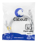 Cabeus PC-UTP-RJ45-Cat.5e-2m-LSZH Патч-корд U/UTP, категория 5е, 2xRJ45/8p8c, неэкранированный, серый, LSZH, 2м Cabeus PC-UTP-RJ45-Cat.5e-2m-LSZH Патч-корд U/UTP, категория 5е, 2xRJ45/8p8c, неэкранированный, серый, LSZH, 2м