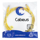 Cabeus PC-UTP-RJ45-Cat.5e-3m-YL Патч-корд U/UTP, категория 5е, 2xRJ45/8p8c, неэкранированный, желтый, PVC, 3м Cabeus PC-UTP-RJ45-Cat.5e-3m-YL Патч-корд U/UTP, категория 5е, 2xRJ45/8p8c, неэкранированный, желтый, PVC, 3м