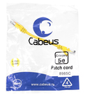 Cabeus PC-UTP-RJ45-Cat.5e-0.15m-YL-LSZH Патч-корд U/UTP, категория 5е, 2xRJ45/8p8c, неэкранированный, желтый, LSZH, 0.15м Cabeus PC-UTP-RJ45-Cat.5e-0.15m-YL-LSZH Патч-корд U/UTP, категория 5е, 2xRJ45/8p8c, неэкранированный, желтый, LSZH, 0.15м