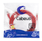 Cabeus PC-UTP-RJ45-Cat.5e-5m-RD-LSZH Патч-корд U/UTP, категория 5е, 2xRJ45/8p8c, неэкранированный, красный, LSZH, 5м Cabeus PC-UTP-RJ45-Cat.5e-5m-RD-LSZH Патч-корд U/UTP, категория 5е, 2xRJ45/8p8c, неэкранированный, красный, LSZH, 5м