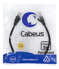 Cabeus PC-UTP-RJ45-Cat.5e-0.3m-BK-LSZH Патч-корд U/UTP, категория 5е, 2xRJ45/8p8c, неэкранированный, черный, LSZH, 0.3м Cabeus PC-UTP-RJ45-Cat.5e-0.3m-BK-LSZH Патч-корд U/UTP, категория 5е, 2xRJ45/8p8c, неэкранированный, черный, LSZH, 0.3м