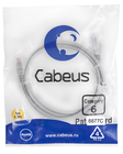 Cabeus PC-UTP-RJ45-Cat.6-1m-LSZH Патч-корд U/UTP, категория 6, 2xRJ45/8p8c, неэкранированный, серый, LSZH, 1м Cabeus PC-UTP-RJ45-Cat.6-1m-LSZH Патч-корд U/UTP, категория 6, 2xRJ45/8p8c, неэкранированный, серый, LSZH, 1м