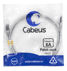 Cabeus PC-SSTP-RJ45-Cat.6a-1.5m-LSZH Патч-корд S/FTP, категория 6а (10G), 2xRJ45/8p8c, экранированный, серый, LSZH, 1.5м Cabeus PC-SSTP-RJ45-Cat.6a-1.5m-LSZH Патч-корд S/FTP, категория 6а (10G), 2xRJ45/8p8c, экранированный, серый, LSZH, 1.5м