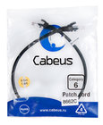 Cabeus PC-UTP-RJ45-Cat.6-0.5m-BK Патч-корд U/UTP, категория 6, 2xRJ45/8p8c, неэкранированный, черный, PVC, 0.5м Cabeus PC-UTP-RJ45-Cat.6-0.5m-BK Патч-корд U/UTP, категория 6, 2xRJ45/8p8c, неэкранированный, черный, PVC, 0.5м