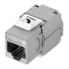 Cabeus KJ-RJ45-Cat.5e-SH-180-Toolless Вставка Keystone Jack RJ-45(8P8C), 180 градусов, категория 5e, экранированная, без инструмента Toolless, белая Cabeus KJ-RJ45-Cat.5e-SH-180-Toolless Вставка Keystone Jack RJ-45(8P8C), 180 градусов, категория 5e, экранированная, без инструмента Toolless, белая