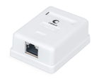 Cabeus WS-8P8C-Cat.5e-SH-1 Розетка компьютерная RJ-45(8P8C), категория 5e, экранированная, одинарная, внешняя, Dual IDC Cabeus WS-8P8C-Cat.5e-SH-1 Розетка компьютерная RJ-45(8P8C), категория 5e, экранированная, одинарная, внешняя, Dual IDC
