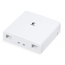 Cabeus OB-2SC/LC Корпус внешней оптической настенной розетки на 2 SC/LC (без пигтейлов и проходных адаптеров) 