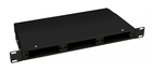 Cabeus FO-CS-19-3FP-BK Кросс бокс оптический 19" 1U на 3 адаптерные панели, цвет черный Cabeus FO-CS-19-3FP-BK Кросс бокс оптический 19" 1U на 3 адаптерные панели, цвет черный