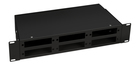 Cabeus FO-CS-19-6FP-BK Кросс бокс оптический 19" 2U на 6 адаптерных панелей, цвет черный Cabeus FO-CS-19-6FP-BK Кросс бокс оптический 19" 2U на 6 адаптерных панелей, цвет черный