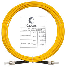Cabeus FOP(s)-9-ST-ST-5m Шнур оптический simplex ST-ST 9/125 sm 5м LSZH