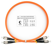 Cabeus FOP-62-FC-FC-1m Шнур оптический duplex FC-FC 62,5/125 mm 1м LSZH