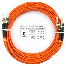Cabeus FOP-62-ST-ST-10m Шнур оптический duplex ST-ST 62,5/125 mm 10м LSZH