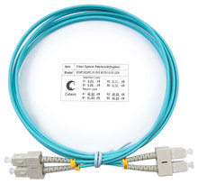 Cabeus FOP-50-SC-SC-1,5m Шнур оптический duplex SC-SC 50/125 mm OM3 1,5м LSZH