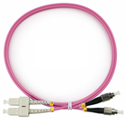 Cabeus FOP-50-OM4-SC-FC-1m Шнур оптический duplex SC-FC 50/125 mm OM4 1м LSZH Cabeus FOP-50-OM4-SC-FC-1m Шнур оптический duplex SC-FC 50/125 mm OM4 1м LSZH