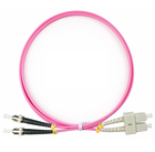 Cabeus FOP-50-OM4-SC-ST-1m Шнур оптический duplex SC-ST 50/125 mm OM4 1м LSZH Cabeus FOP-50-OM4-SC-ST-1m Шнур оптический duplex SC-ST 50/125 mm OM4 1м LSZH