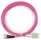Cabeus FOP-50-OM4-SC-ST-3m Шнур оптический duplex SC-ST 50/125 mm OM4 3м LSZH Cabeus FOP-50-OM4-SC-ST-3m Шнур оптический duplex SC-ST 50/125 mm OM4 3м LSZH