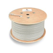 Cabeus STP-4P-Cat.6a-SOLID-IN-PVC Кабель витая пара экранированная STP (U/FTP), категория 6a (10GBE), 4 пары, (23 AWG), одножильный (solid), каждая пара в экране (фольга) (305 м)