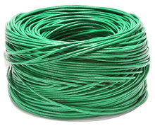 Cabeus UTP-4P-Cat.5e-SOLID-LSZH-GN Кабель витая пара UTP (U/UTP), категория 5e, 4 пары (24 AWG), одножильный, зеленый, LSZH, нг(А)-HF
