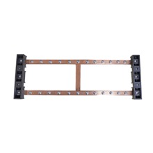 Cabeus CBG-NP-11-275-P Шина PEN земля-ноль на 11+11 присоединений, с перемычкой, медь, 275А, (габариты 3х20х500 мм)