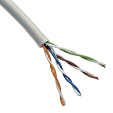 Rexant 01-0043-R Кабель витая пара U/UTP, CAT 5e, PVC, 4PR, 24AWG, INDOOR, SOLID, серый, 305м