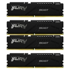 Память оперативная/ Kingston 64GB 6000MT/s DDR5 CL40 DIMM (Kit of 4) FURY Beast Black XMP Память оперативная/ Kingston 64GB 6000MT/s DDR5 CL40 DIMM (Kit of 4) FURY Beast Black XMP