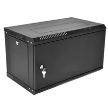 ЦМО Шкаф телекоммуникационный настенный разборный ЭКОНОМ 6U (600 x 520) дверь металл, цвет черный (ШРН-Э-6.500.1-9005)