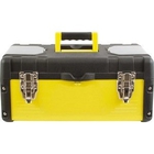 FIT IT Ящик для инструмента пластиковый 16" (40 х 20 х 19 см) металл.замки, стенки стальные [65591]