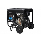 HYUNDAI [DHY 6000LE] Генератор дизельный { двигатель HYUNDAI D400,4-х такт, 10 л.с.,418см3, max 5,5 кВт/nom 5,0кВт, 230В/50Гц, запуск ручной/электро, 114 кг + колеса }