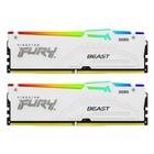 Kingston 32GB 5600MT/s DDR5 CL40 DIMM (Kit of 2) FURY Beast White RGB XMP KF556C40BWAK2-32 Kingston 32GB 5600MT/s DDR5 CL40 DIMM (Kit of 2) FURY Beast White RGB XMP KF556C40BWAK2-32