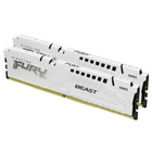 Kingston 64GB 5200MT/s DDR5 CL40 DIMM (Kit of 2) FURY Beast White XMP KF552C40BWK2-64 Kingston 64GB 5200MT/s DDR5 CL40 DIMM (Kit of 2) FURY Beast White XMP KF552C40BWK2-64