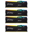 Память оперативная/ Kingston 128GB 5200MT/s DDR5 CL40 DIMM (Kit of 4) FURY Beast RGB XMP