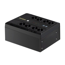 Exegate EX295011RUS ИБП ExeGate NEO NNB-650.LED.AVR.8SH.CH <650VA/390W, LED, AVR, 8*Schuko, 4*USB-порта для зарядки, Black>