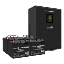 Exegate EX296656RUS Комплект ИБП EX296004RUS + батарея 33Ач EX282974RUS 4шт (инвертор, синус, для котла, настенный) FineSine SX-5000.LCD.AVR.2SH.T <5000VA/3500W, чистая синусоида, цветной LCD-дисплей,