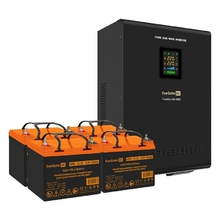 Exegate EX296657RUS Комплект ИБП EX296004RUS + батарея 33Ач EX285664RUS 4шт (инвертор, синус, для котла, настенный) FineSine SX-5000.LCD.AVR.2SH.T <5000VA/3500W, чистая синусоида, цветной LCD-дисплей,