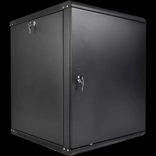 ЦМО Шкаф телекоммуникационный настенный разборный ЭКОНОМ 12U (600 x 520) дверь металл, цвет черный (ШРН-Э-12.500.1-9005)