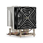 Exegate EX293437RUS Кулер ExeGate ESNK-P0064AP4.PWM.4U.SP3.Cu (Al+Cu, 4U, 6 тепл. трубок, LGA SP3, TDP 280W, PWM, 1900-3800RPM, 2 ball bearing, 4pin, 44db, 730г, на винтах, с термопастой, Retail box)