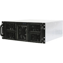 Procase RE411-D0H17-FE-65 Корпус 4U server case,0x5.25+17HDD,черный,без блока питания,глубина 650мм,MB EATX 12"x13", панель вентиляторов 3х120