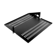 ЦМО Полка для стойки перфорированная консольная 2U с центральным креплением, глубина 400 мм, цвет черный (МС-40.2-9005) ЦМО Полка для стойки перфорированная консольная 2U с центральным креплением, глубина 400 мм, цвет черный (МС-40.2-9005)