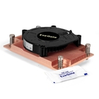 Exegate EX297634RUS Кулер ESNK-P0062AP4v2.PWM.1U.SP3.Cu (радиальный (улитка), медный, 1U, LGA SP3, TDP 165W, PWM, 1100-6300RPM, 2 ball bearing, 4pin, 63db, на винтах, с термопастой, box