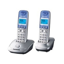 Panasonic KX-TG2512RUS (серебристый) {Доп трубка в комплекте,АОН, Caller ID,спикерфон на трубке,полифония}