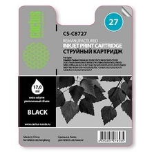 CACTUS C8727HE Картридж  №27 (черный) для  HP DeskJet 3320/3325/3420/3425/3520/3535/3550/3645/3647/3650/3745/3845/5650/5652/5655/5850; OfficeJet 4212/4215/421